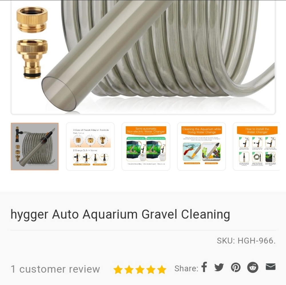 New Hygger Aquarium Gravel Cleaner